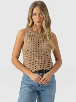 Adler Sleeveless Knit - Camel
