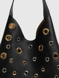 Allana Eyelet Bag - Black