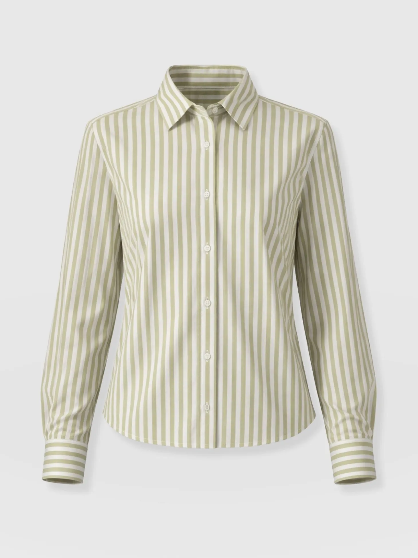 Anneliese Shirt - Green Stripe