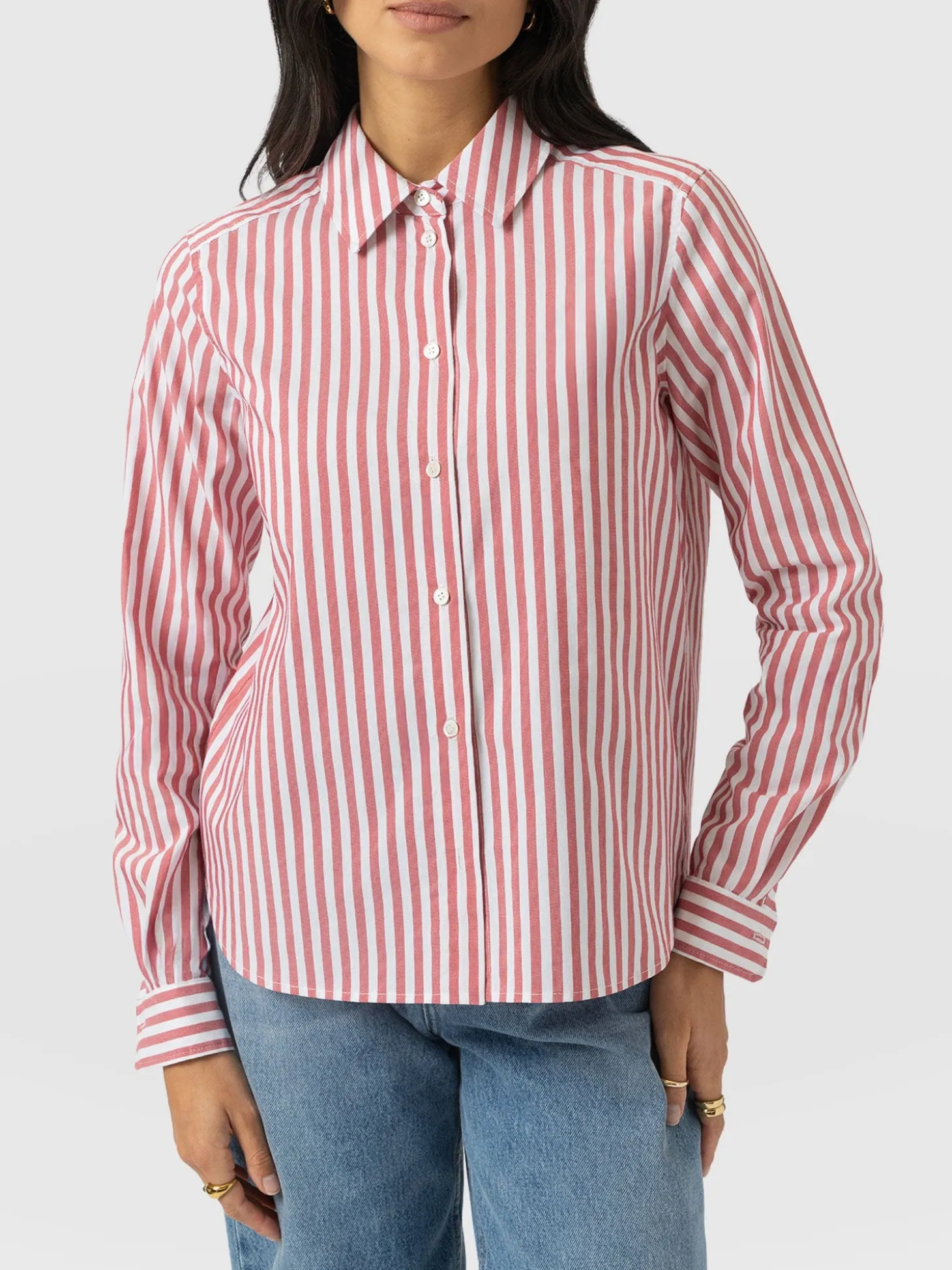 Anneliese Shirt - Red Stripe