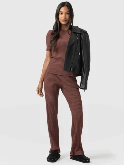 Apartment Pant - Maroon Rib