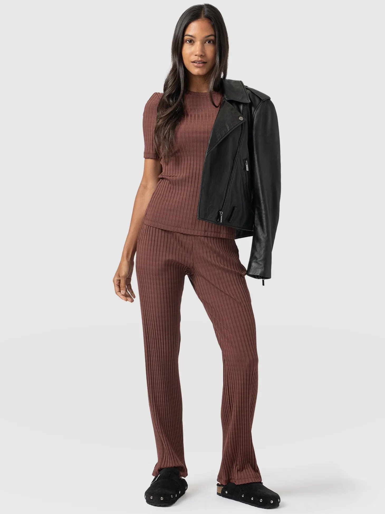 Apartment Pant - Maroon Rib