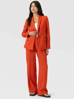 Argent Blazer - Burnt Orange