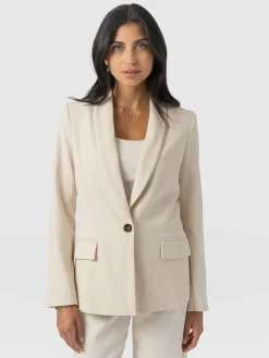 Argent Blazer - Cream