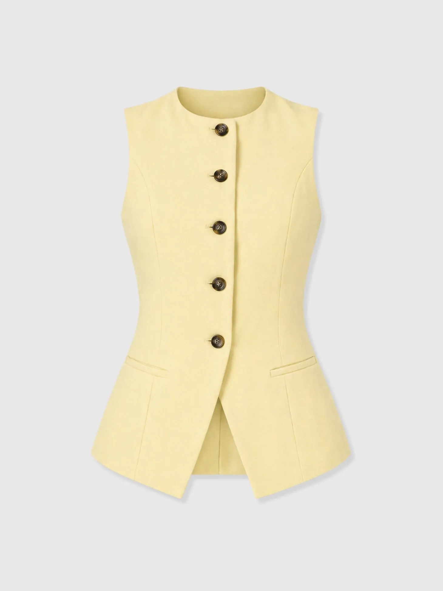 Argent Waistcoat - Butter Yellow