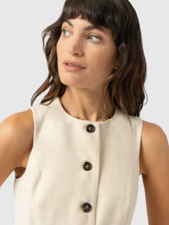 Argent Waistcoat - Cream