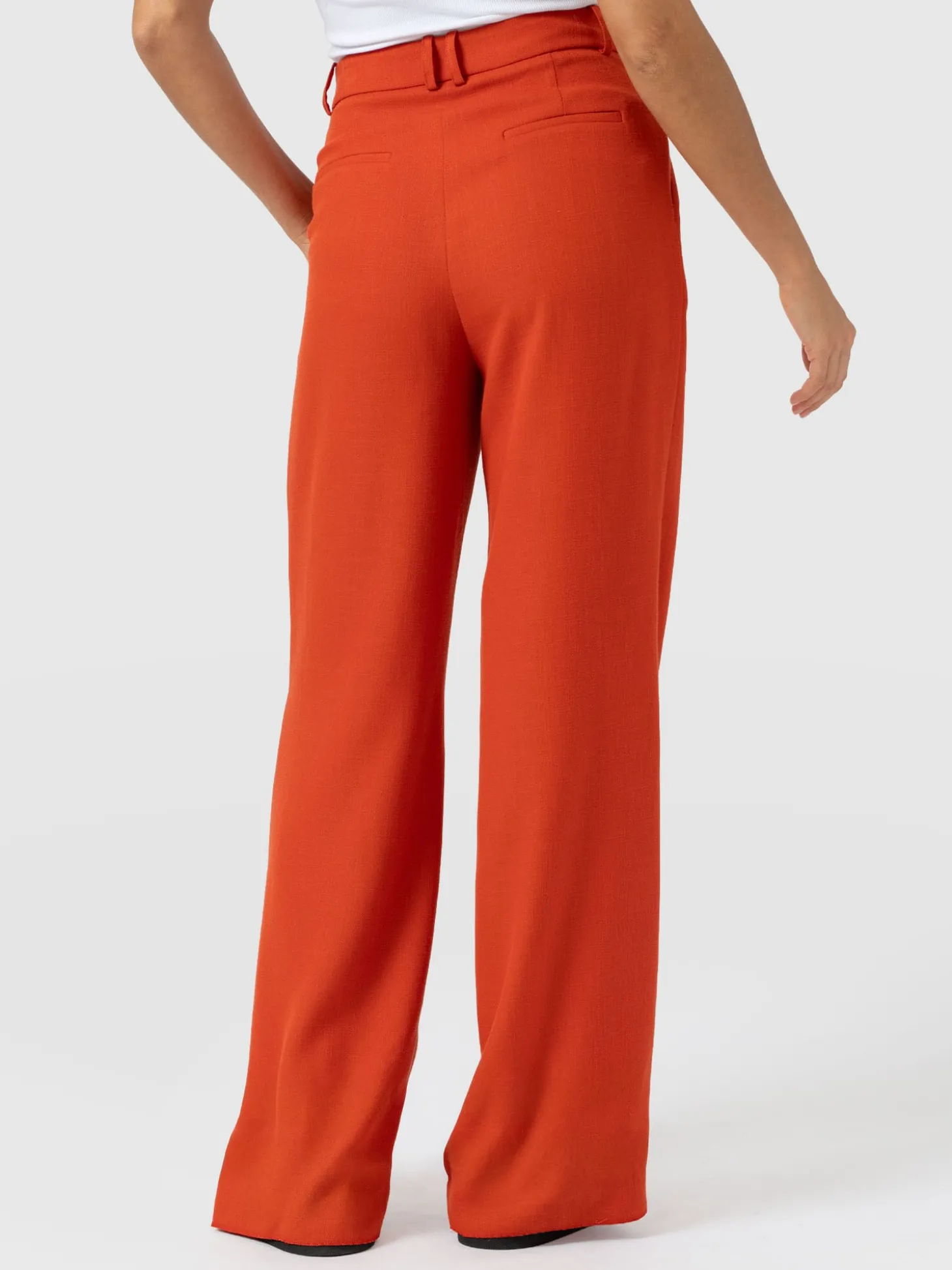 Argent Wide Leg Pant - Burnt Orange