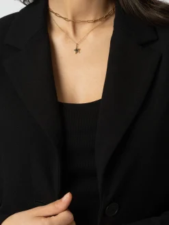 Astrid Cropped Blazer - Black Crepe