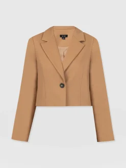 Astrid Cropped Blazer - Camel