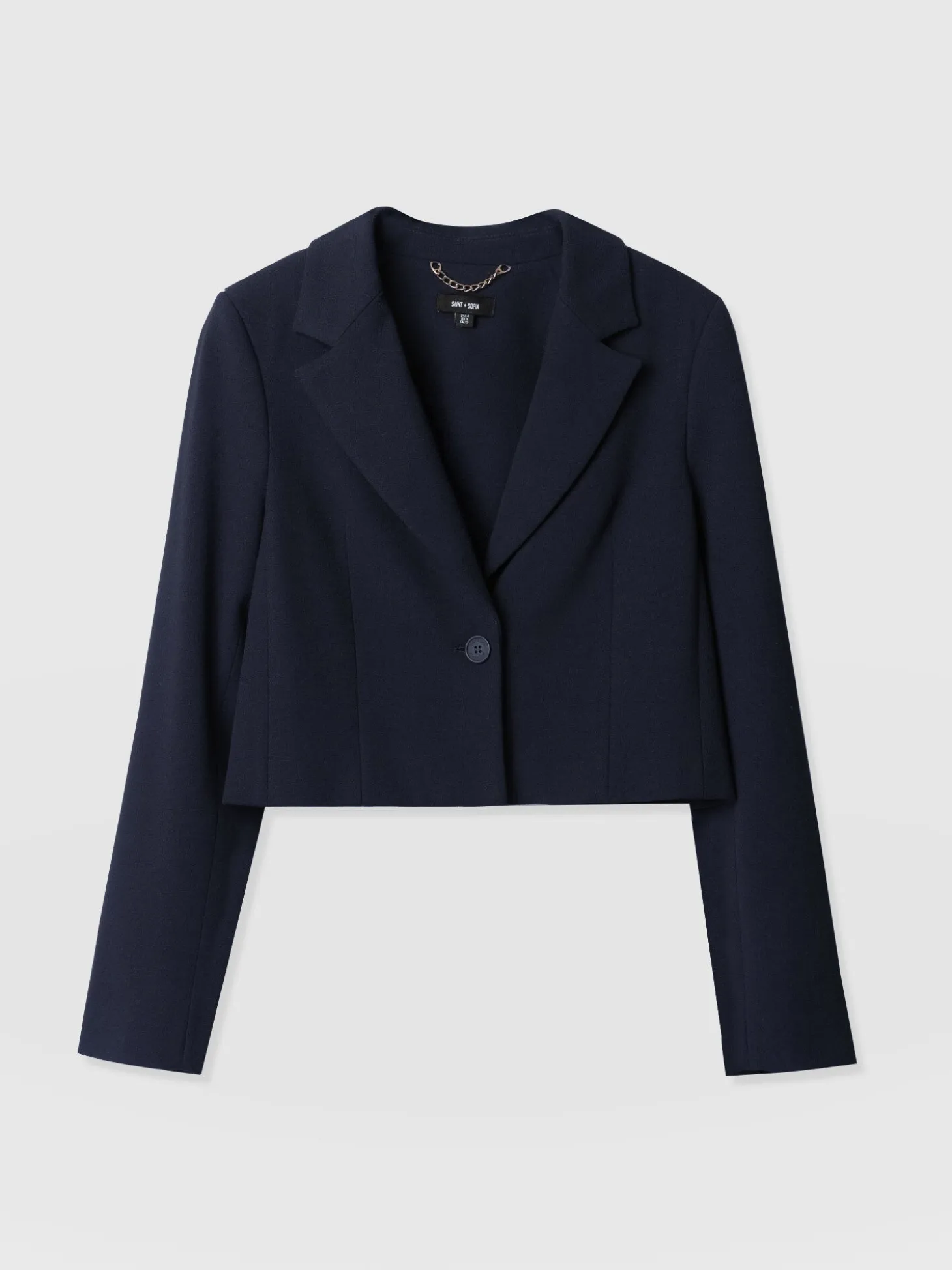 Astrid Cropped Blazer - Navy