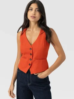 Astrid Waistcoat - Burnt Orange