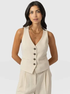 Astrid Waistcoat - Cream