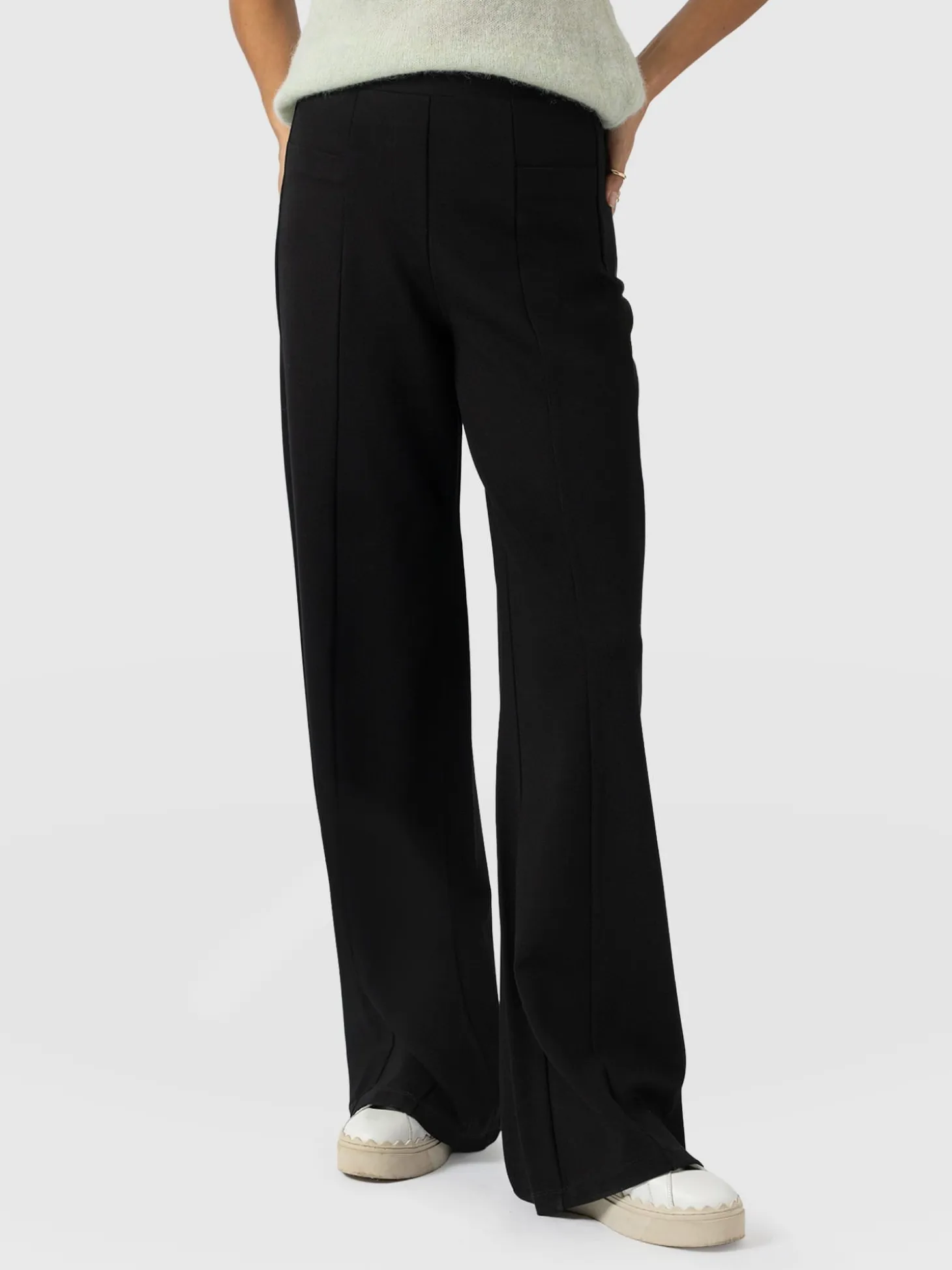Averie Wide Leg Pant - Black