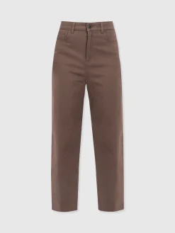 Barrel Leg Jean - Brown