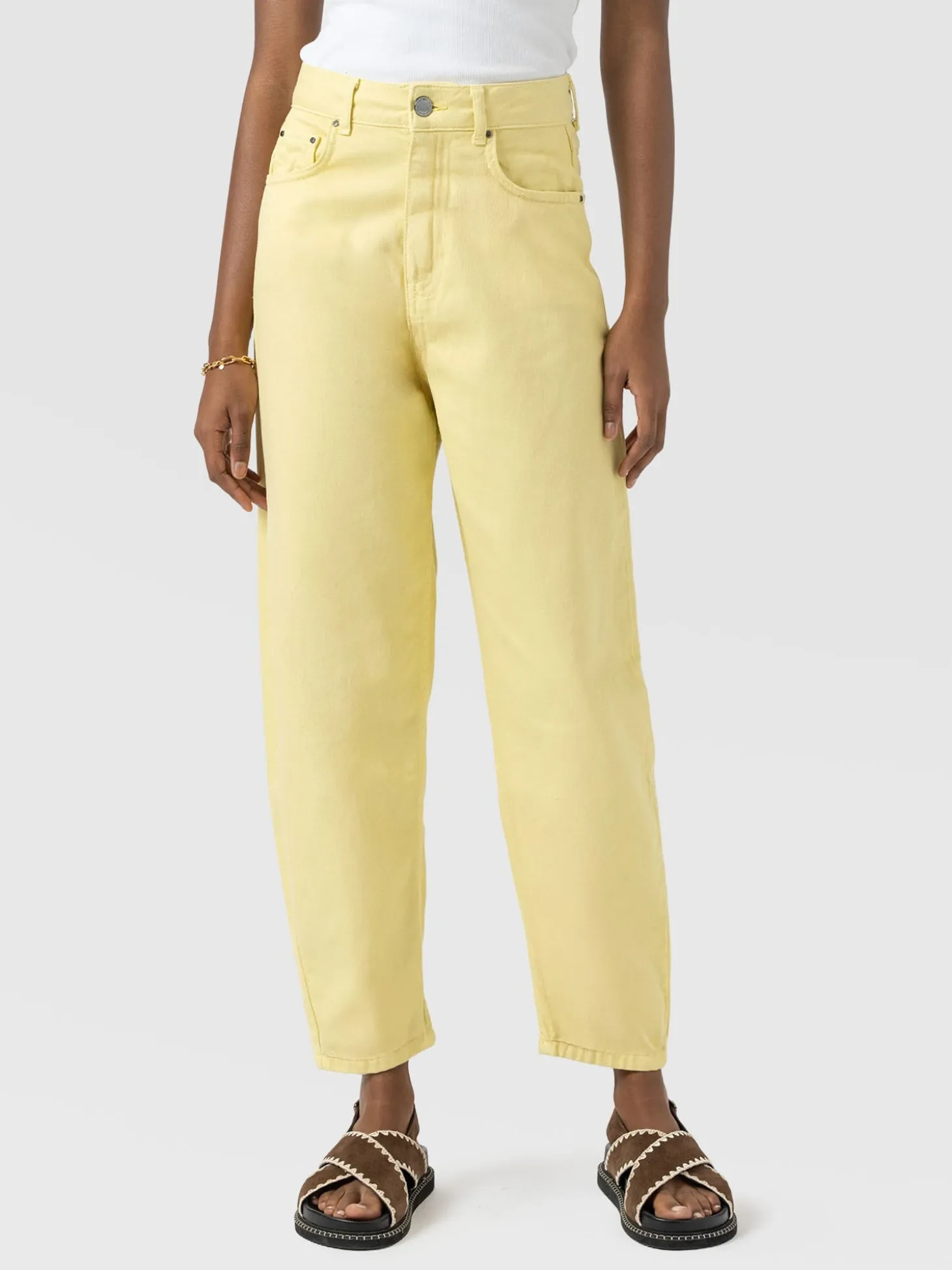 Barrel Leg Jean - Yellow