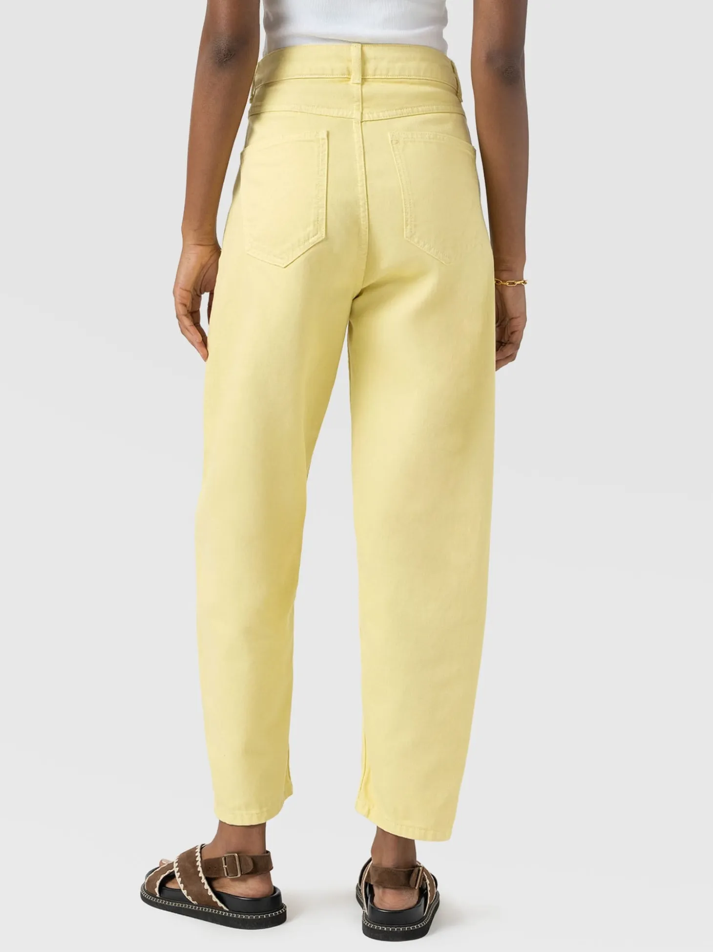 Barrel Leg Jean - Yellow