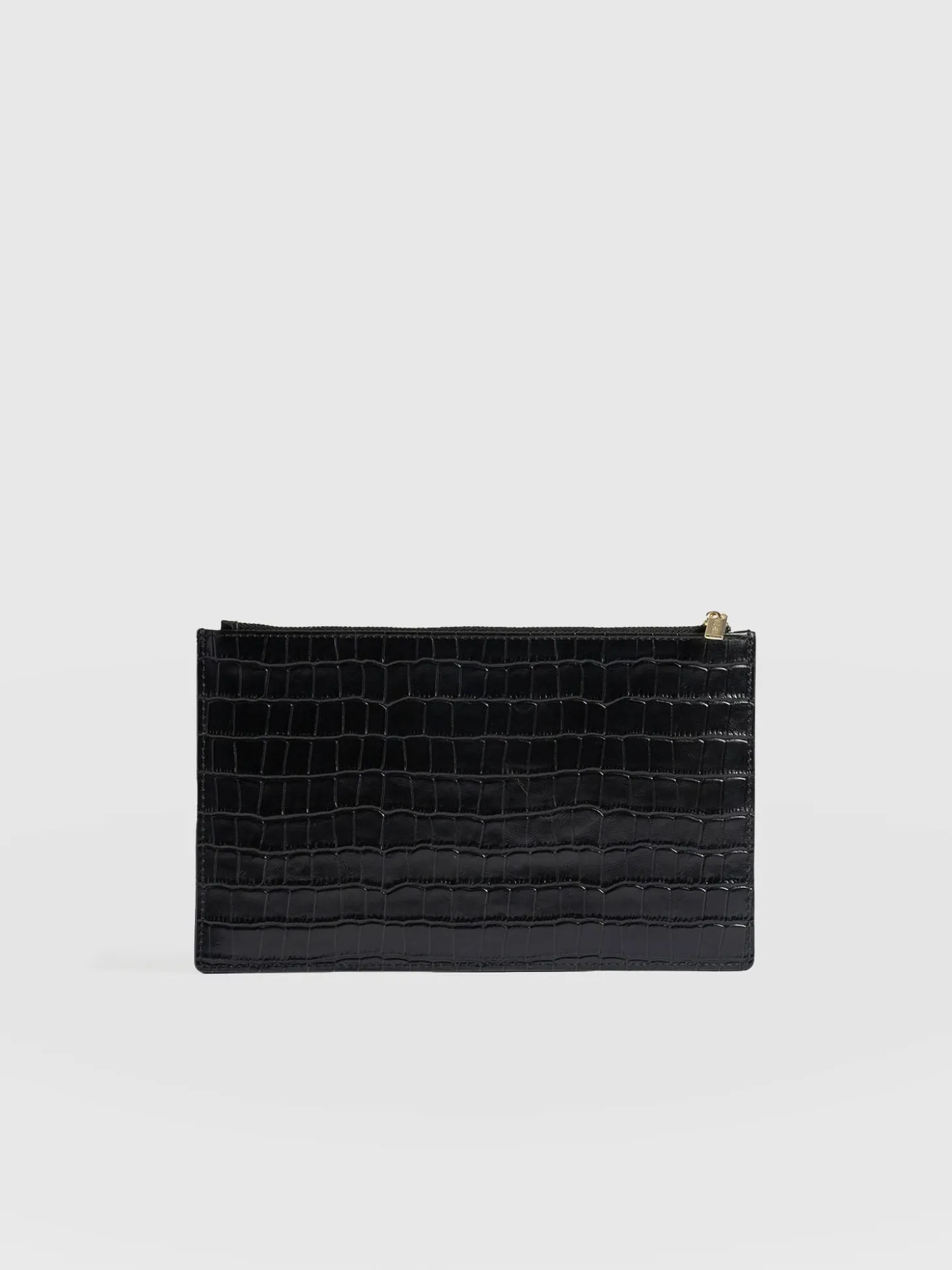 Beauty Pouch - Black Croc