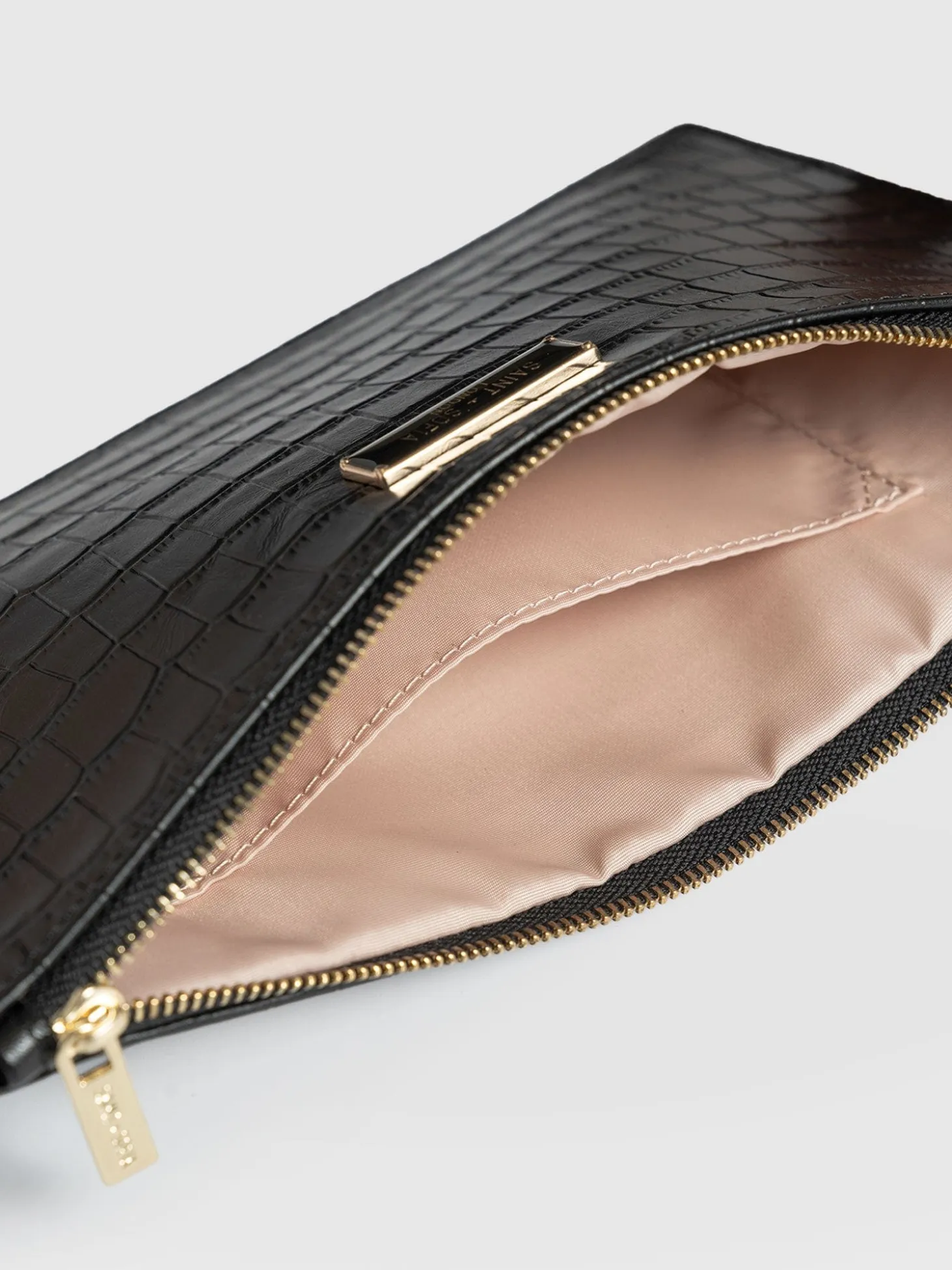Beauty Pouch - Black Croc