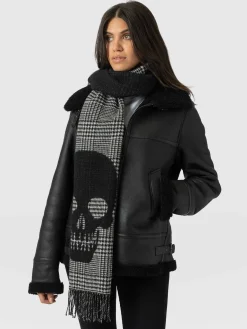 Blake Skull Scarf - Black