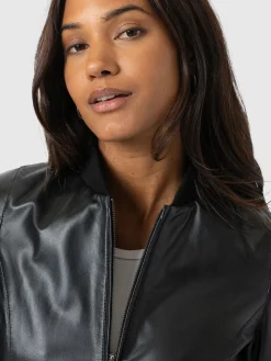 Blane Leather Jacket - Black