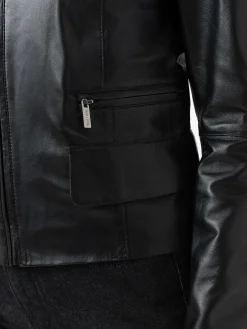 Blane Leather Jacket - Black