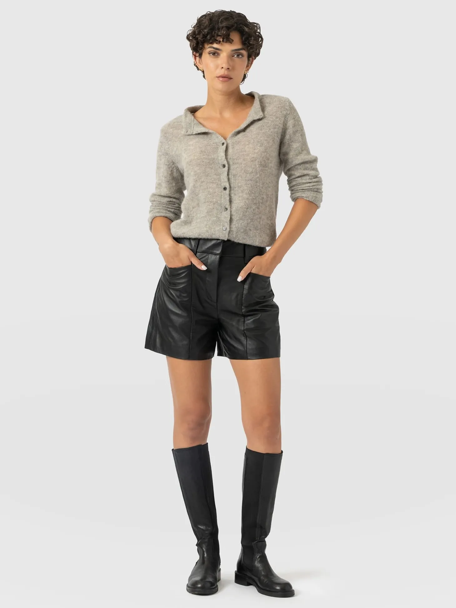 Bonham Leather Short - Black