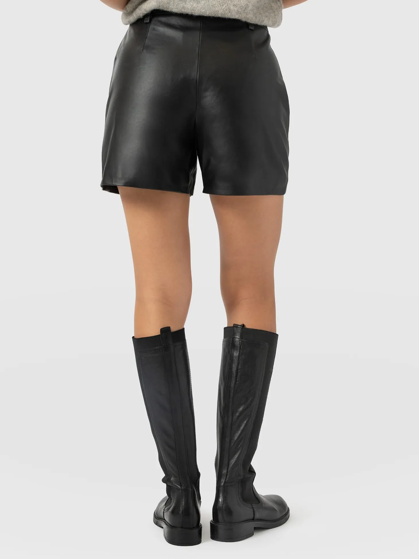 Bonham Leather Short - Black