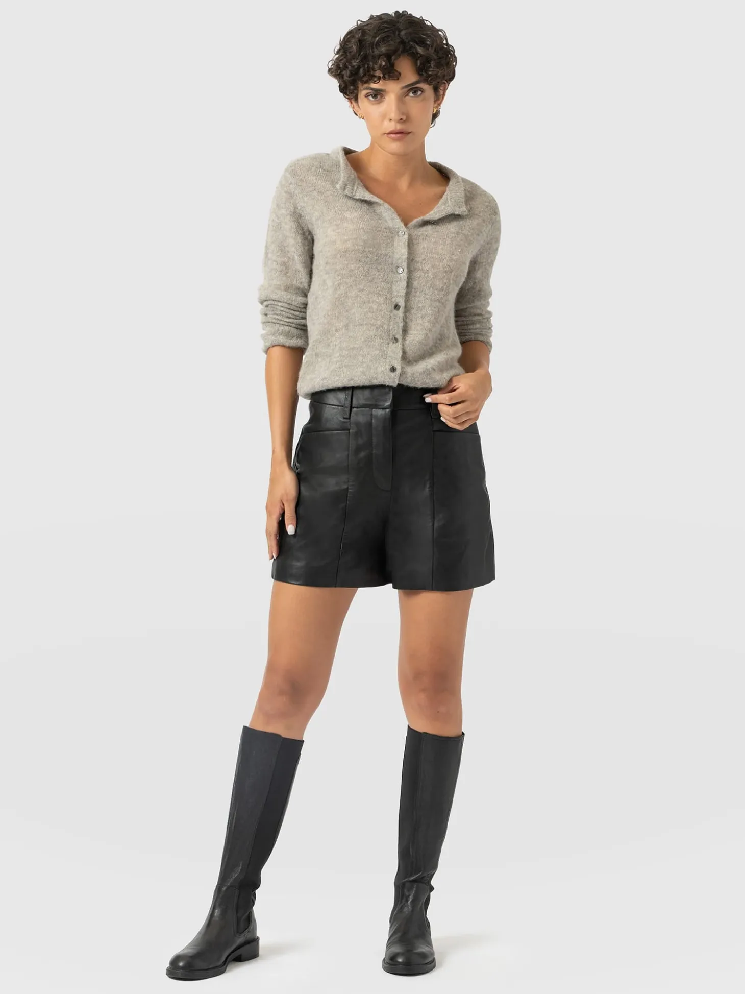 Bonham Leather Short - Black
