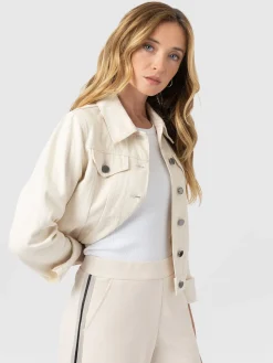 Bowie Denim Jacket - Cream