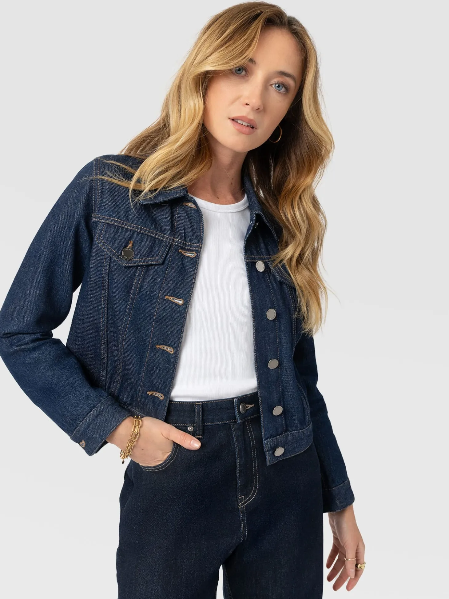 Bowie Denim Jacket - Indigo Blue