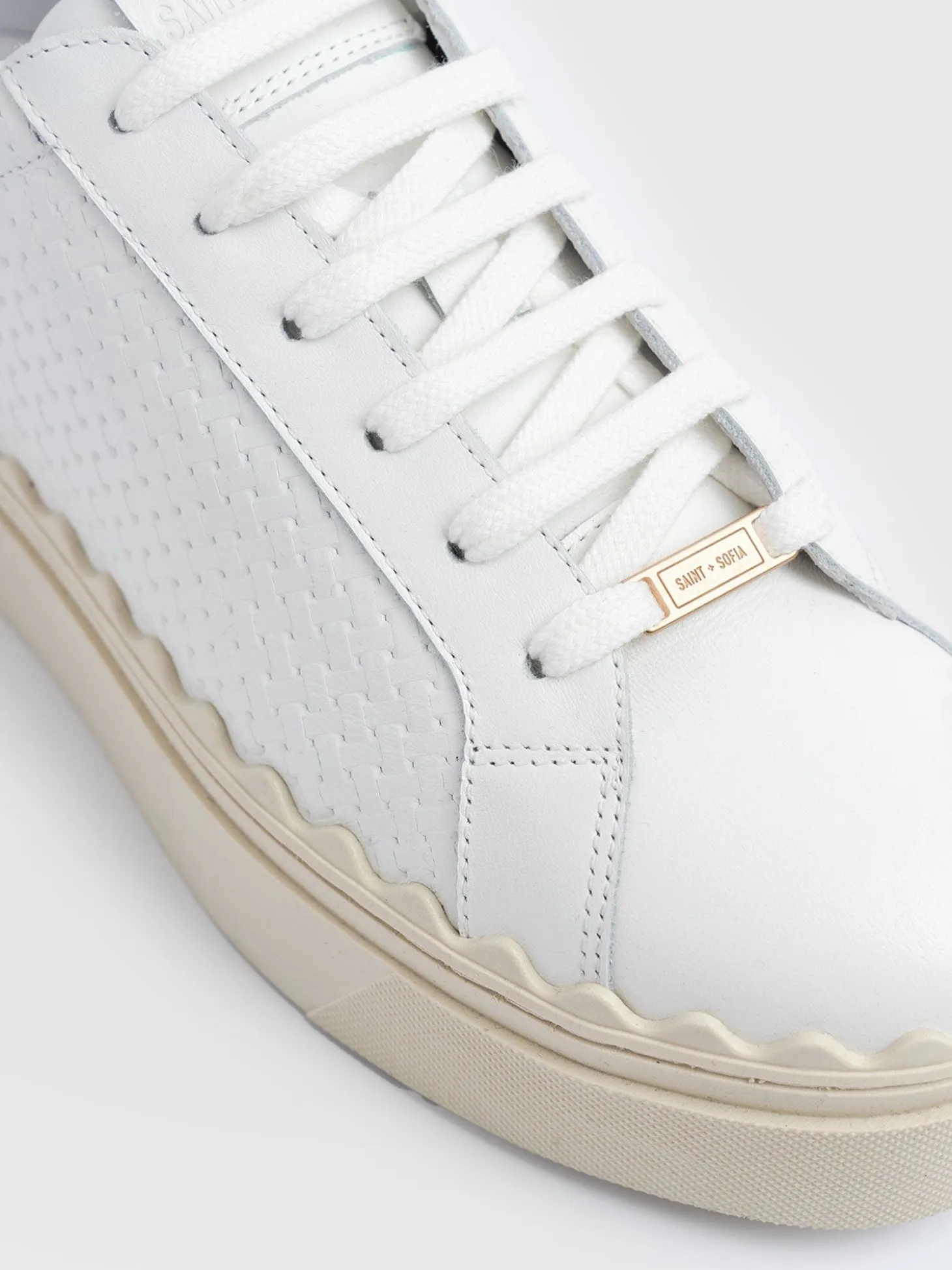 Brook Scallop Sneaker - White