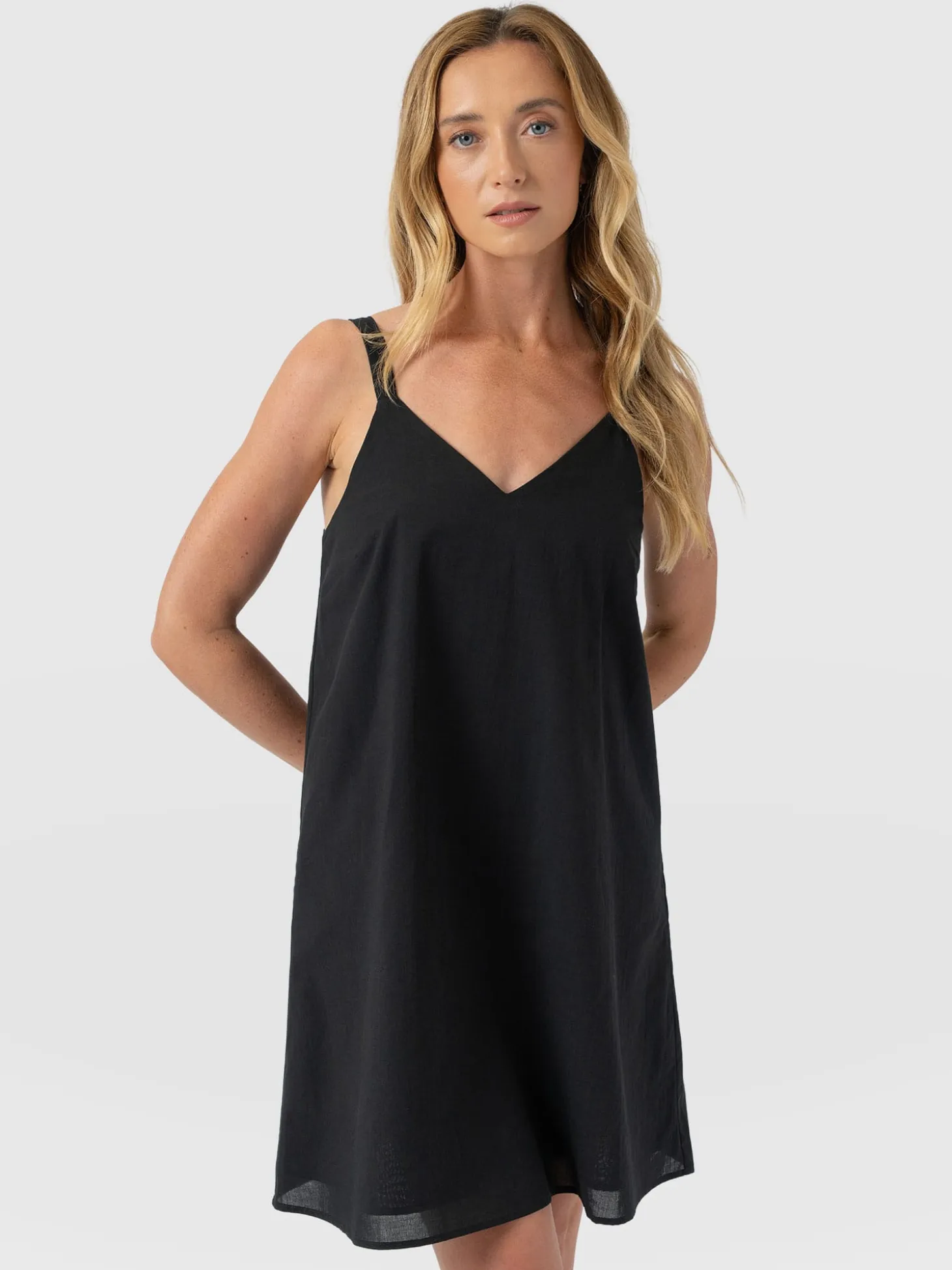 Candice A - Line Mini Dress - Black