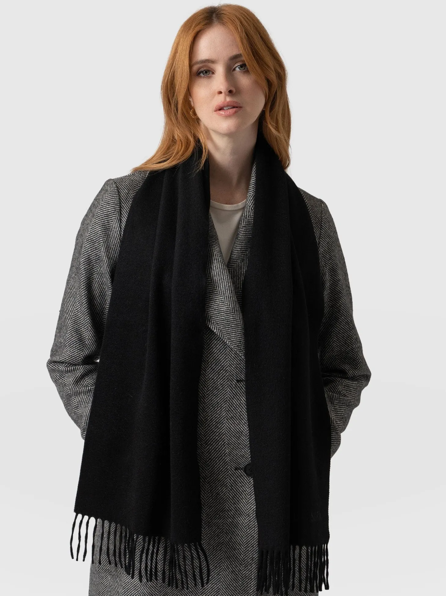 Cashmere Scarf - Black