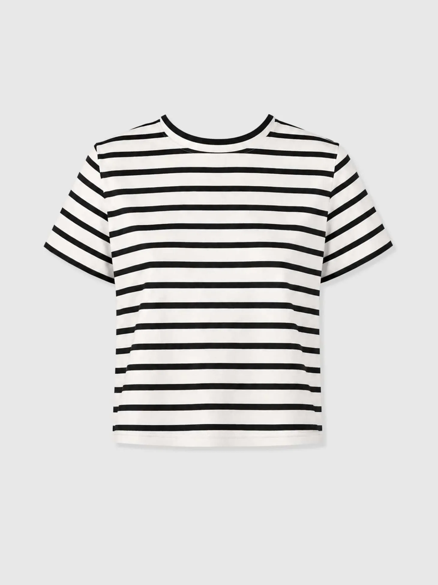Chelsea Crew Neck Tee - Black Stripe