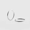 Classic Hoop Earrings - Silver