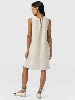 Corinne Linen Shift Dress - Oatmeal