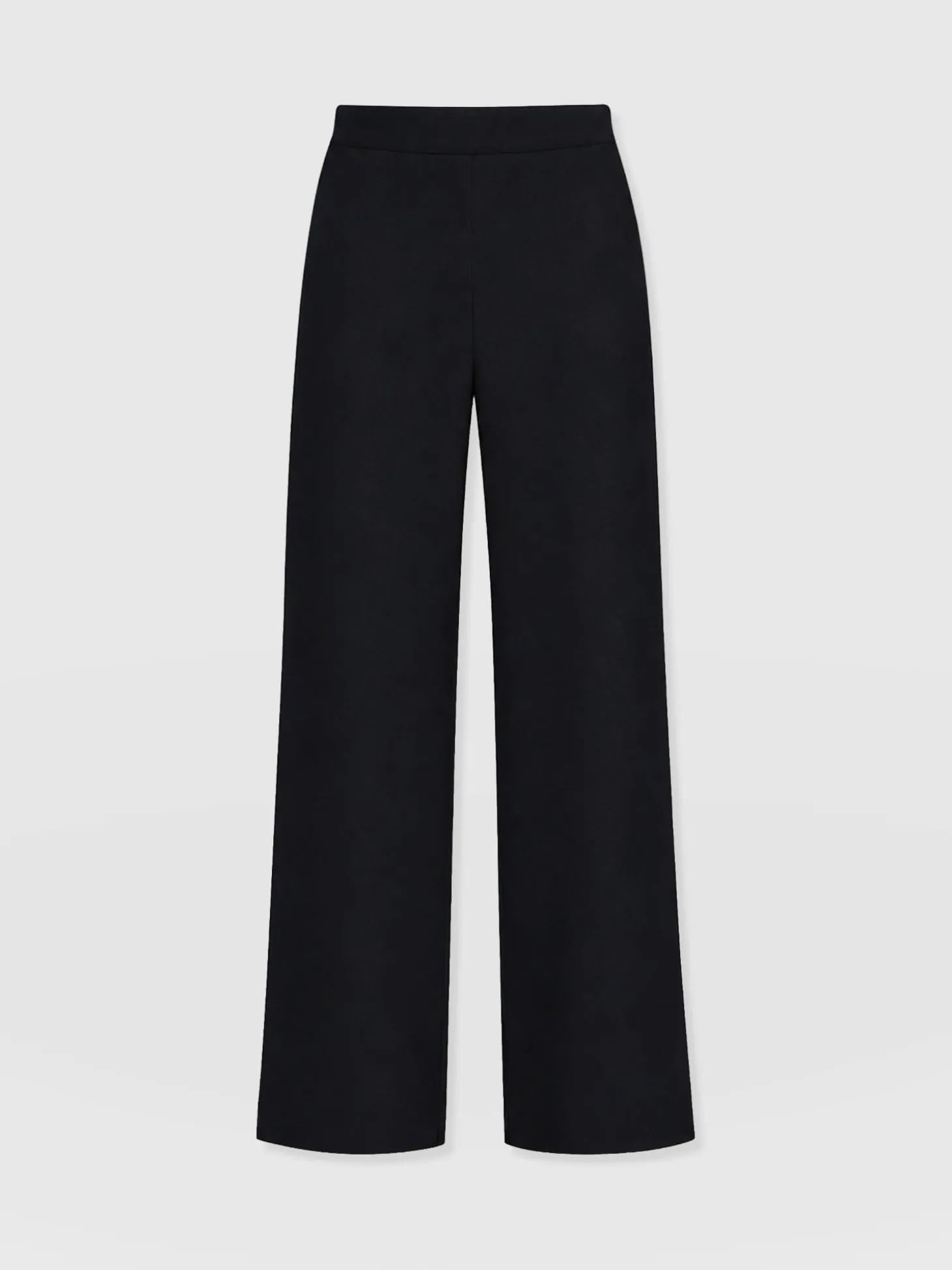 Corinne Wide Leg Linen Pant - Black