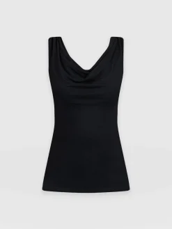Cowl Neck Cami - Black