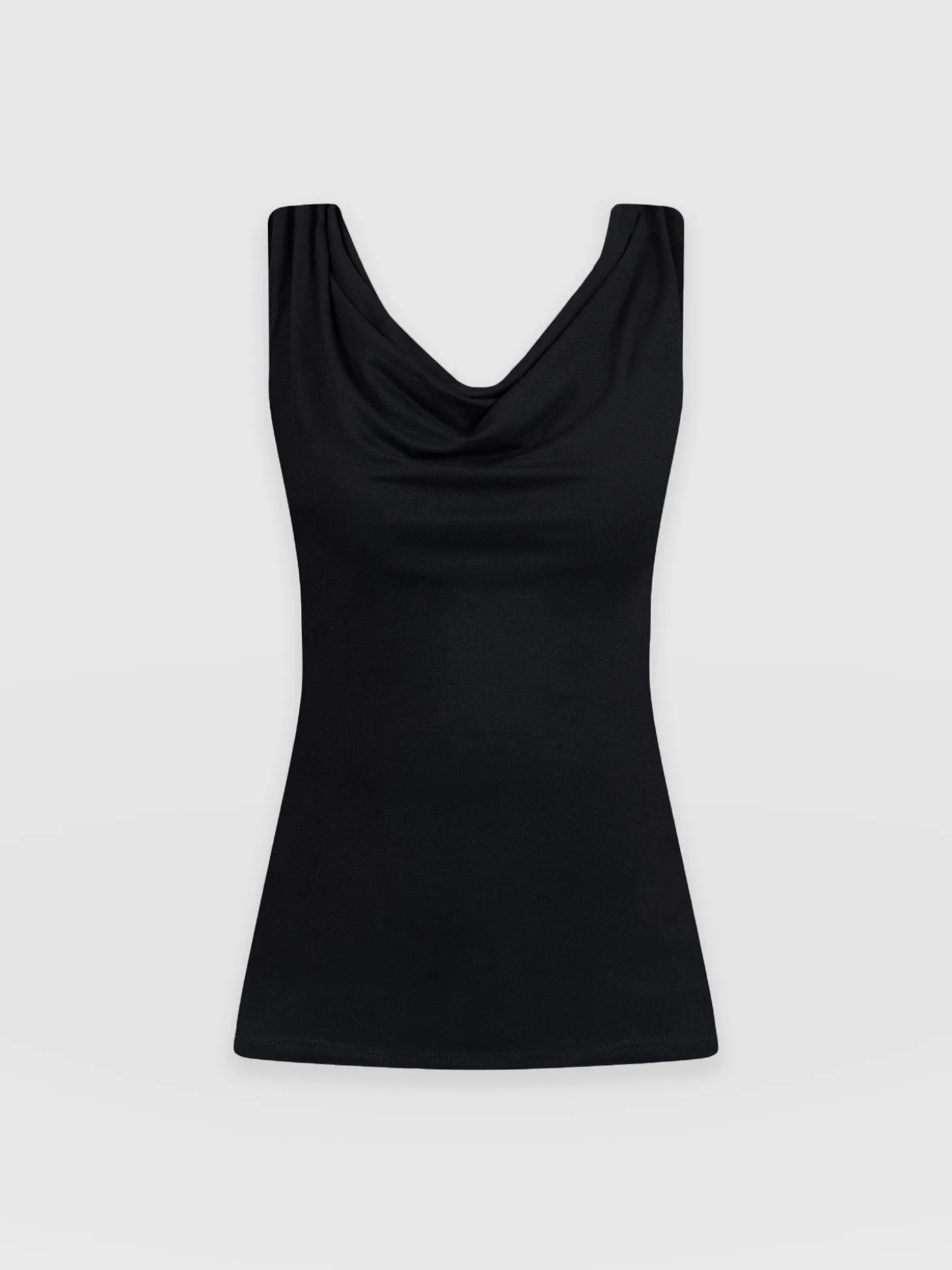 Cowl Neck Cami - Black
