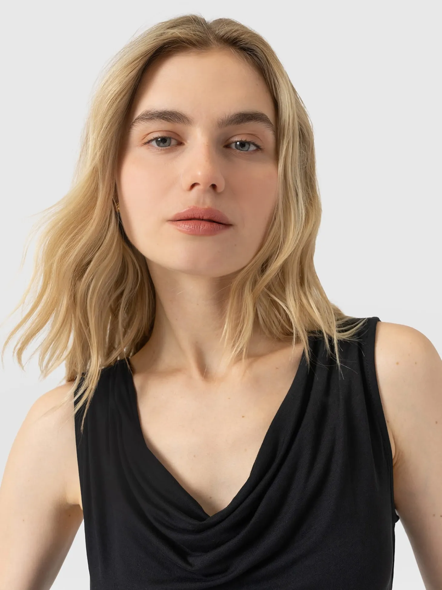Cowl Neck Cami - Black