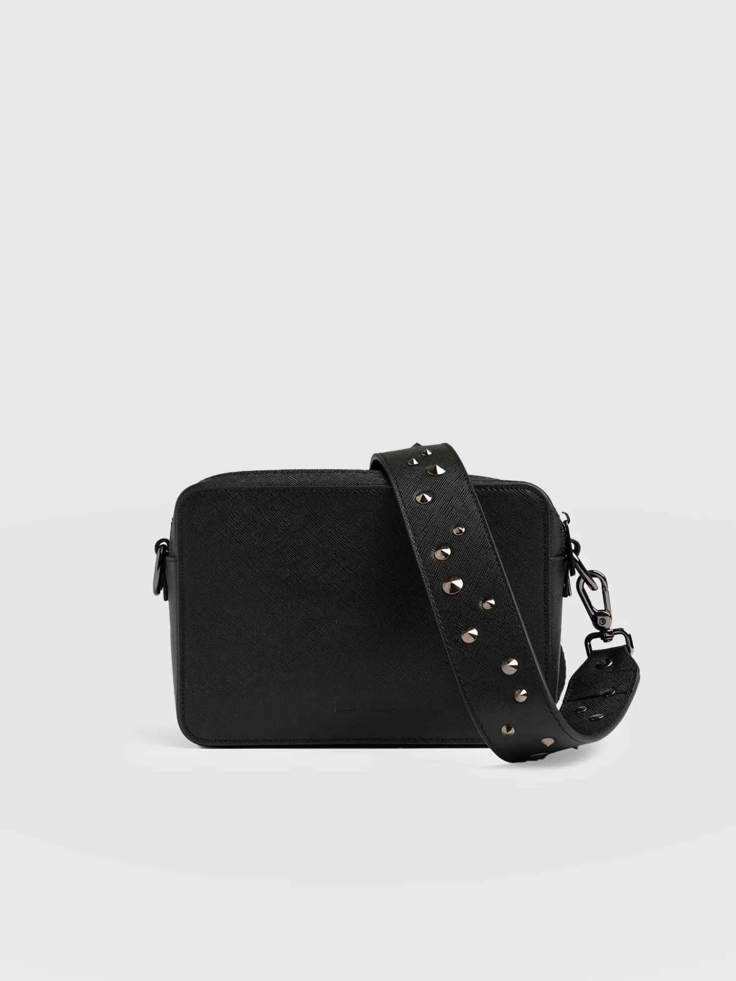 Cross Body Bag - Black Studded