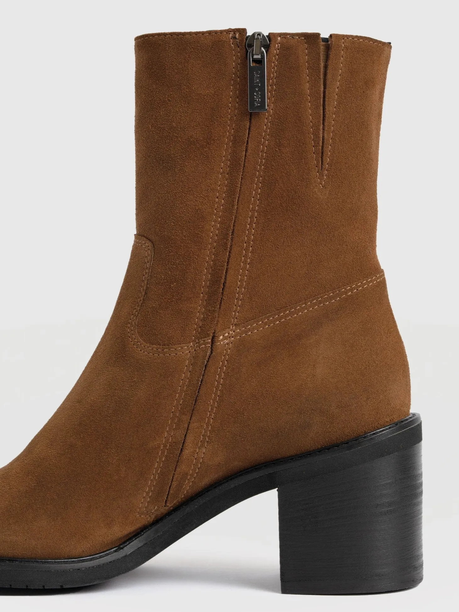 Dakota Ankle Boot - Camel Suede