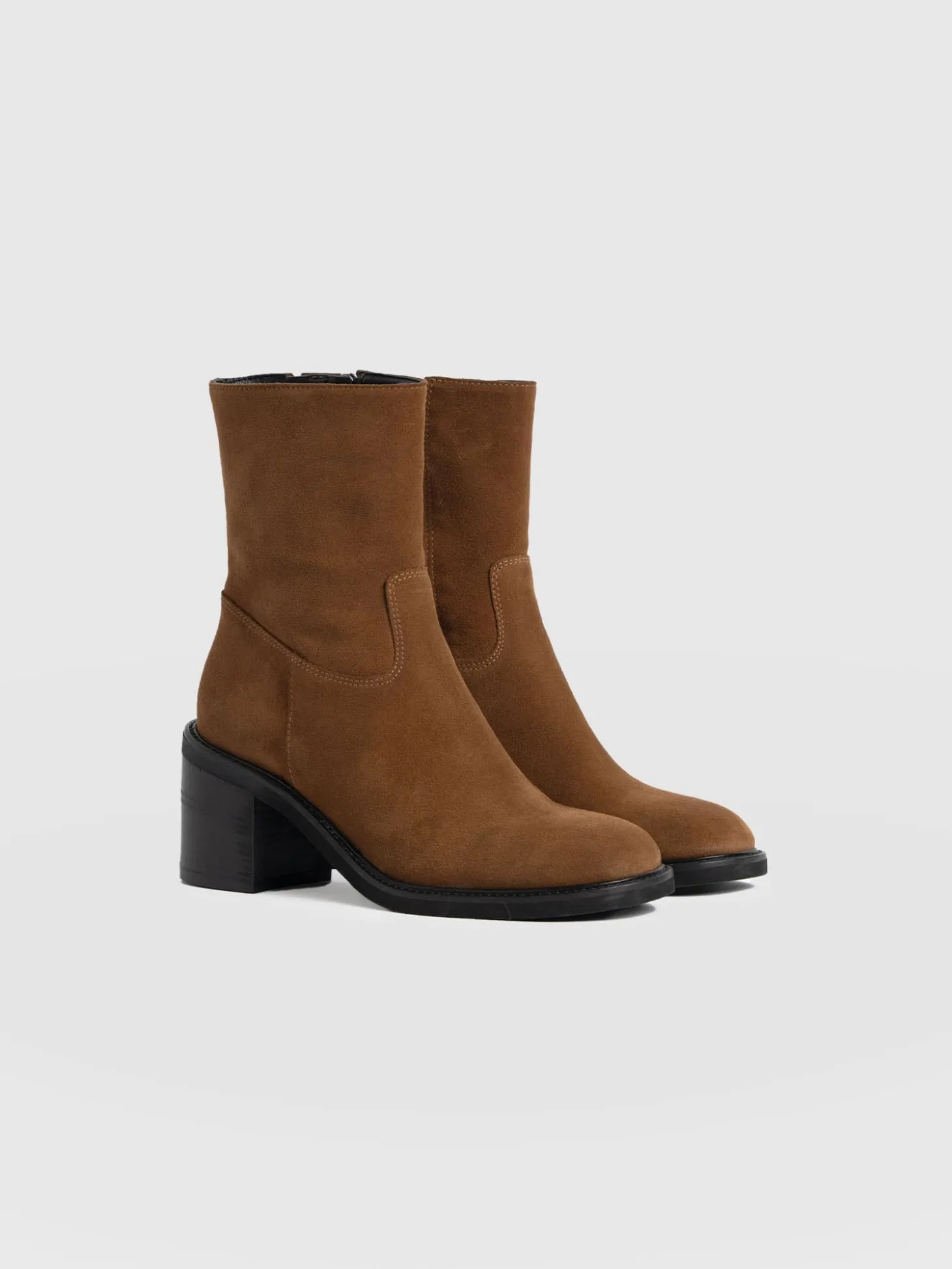 Dakota Ankle Boot - Camel Suede