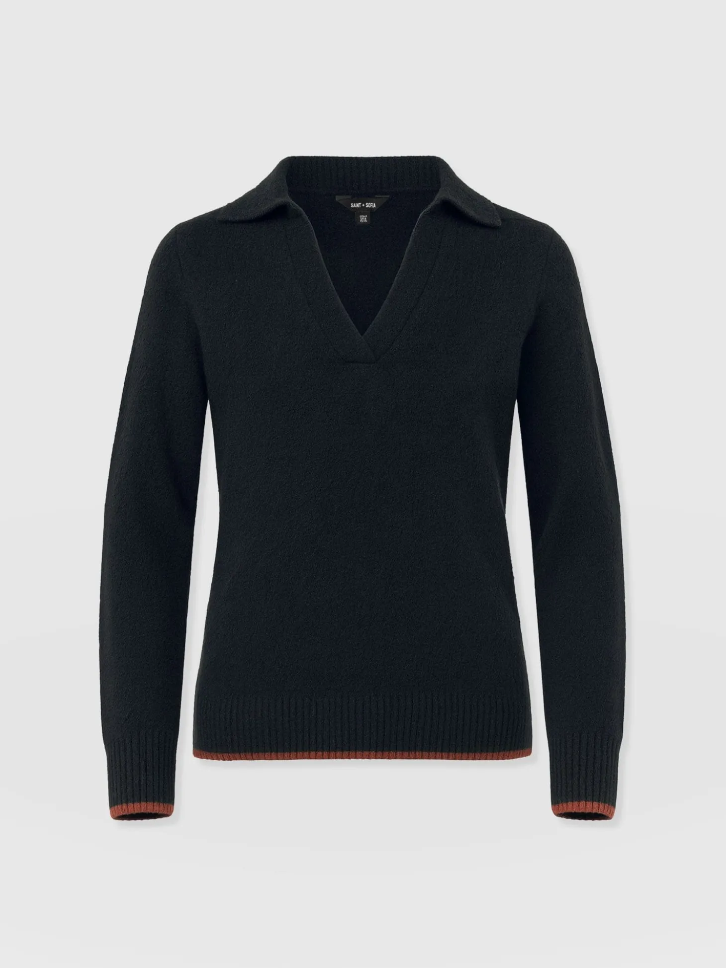 Delphi Polo Knit - Black