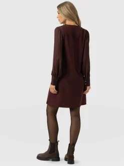 Esme Zip Up Dress - Maroon