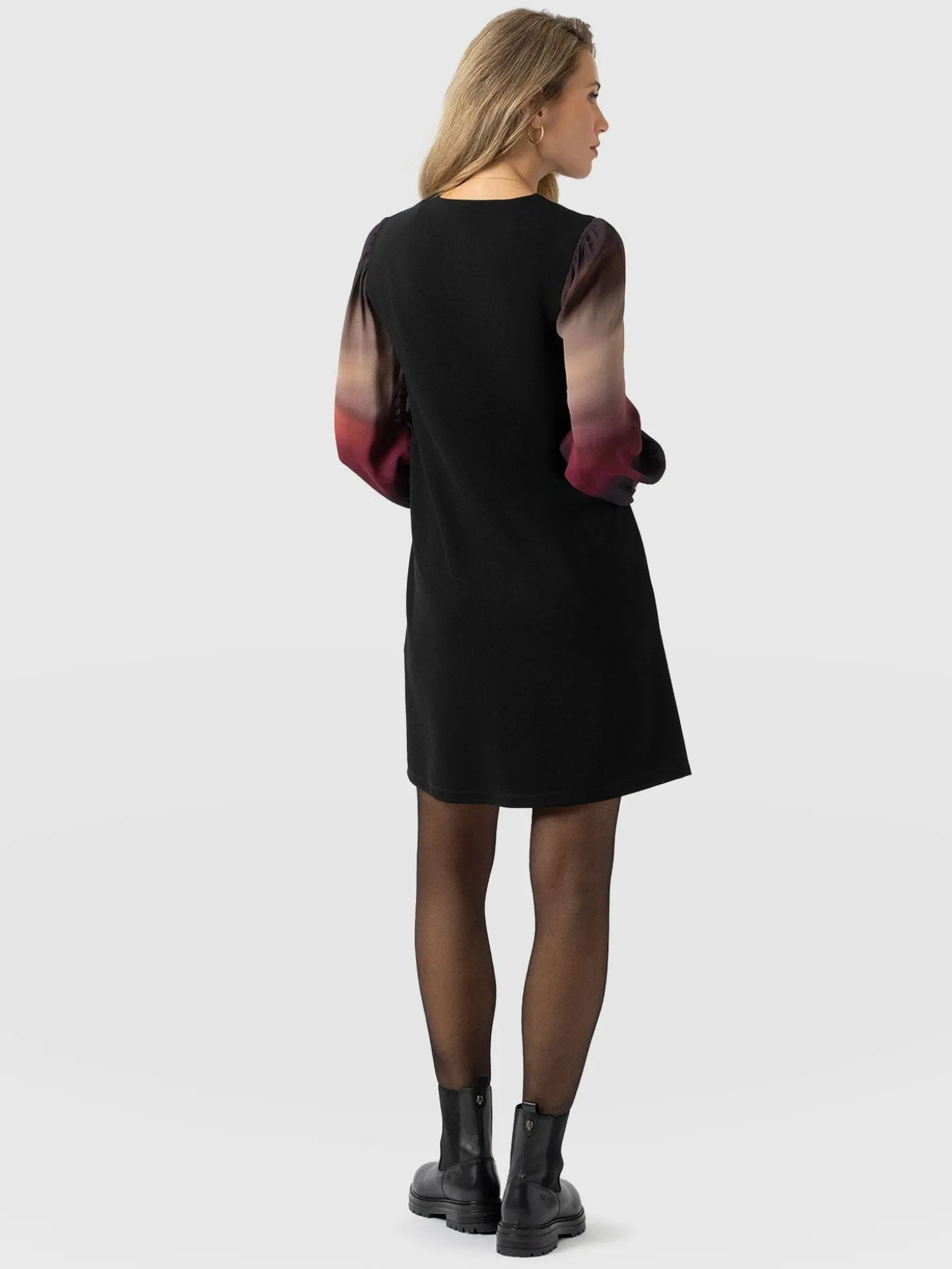 Esme Zip Up Dress - Purple Gradient