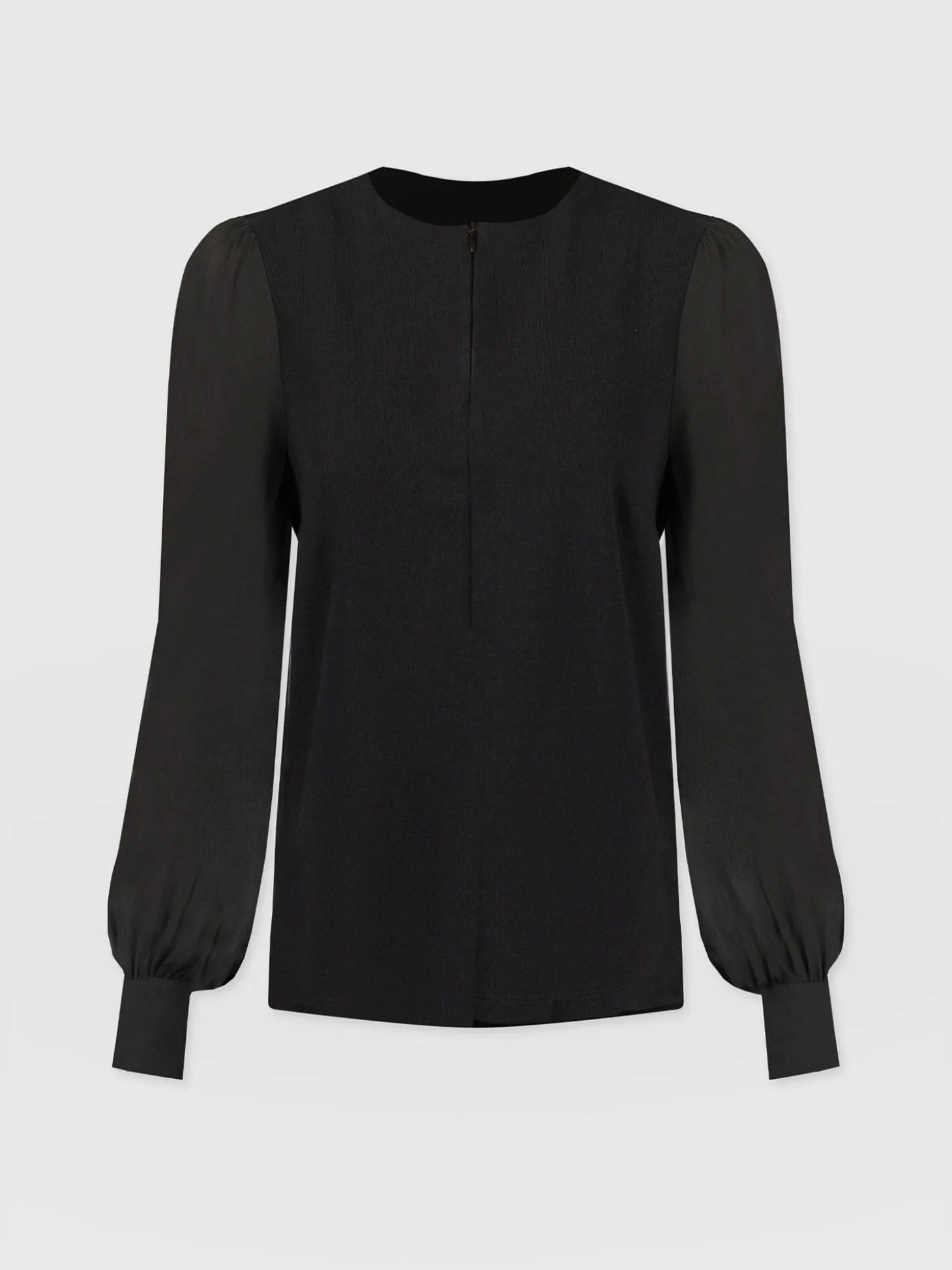 Esme Zip Up Top - Black