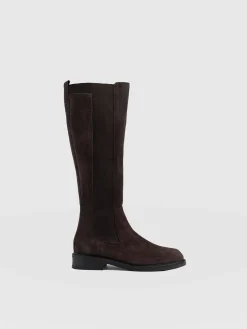 Evelyn Knee High Boot - Brown
