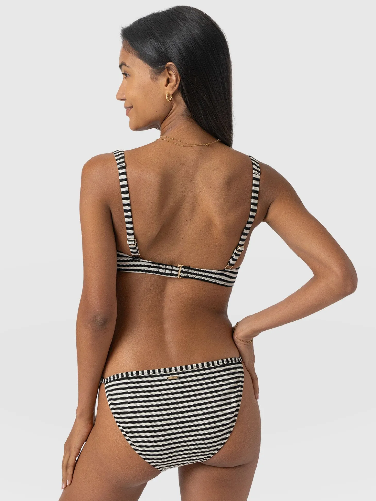 Faye Adjustable Bikini Bottom - Stripe