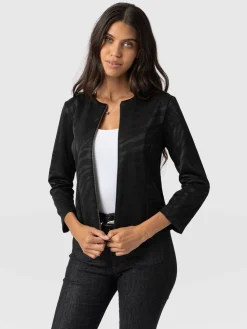 Florence Jacket - Black Zebra